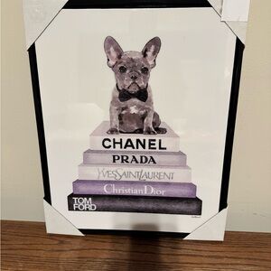Framed Wall Art - French Bulldog Art Print